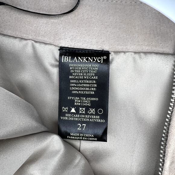 Nordstrom Blank NYC Leather Suede Blush
Classic Modern Mini Skirt Women's Sz 27 - Picture 4 of 6